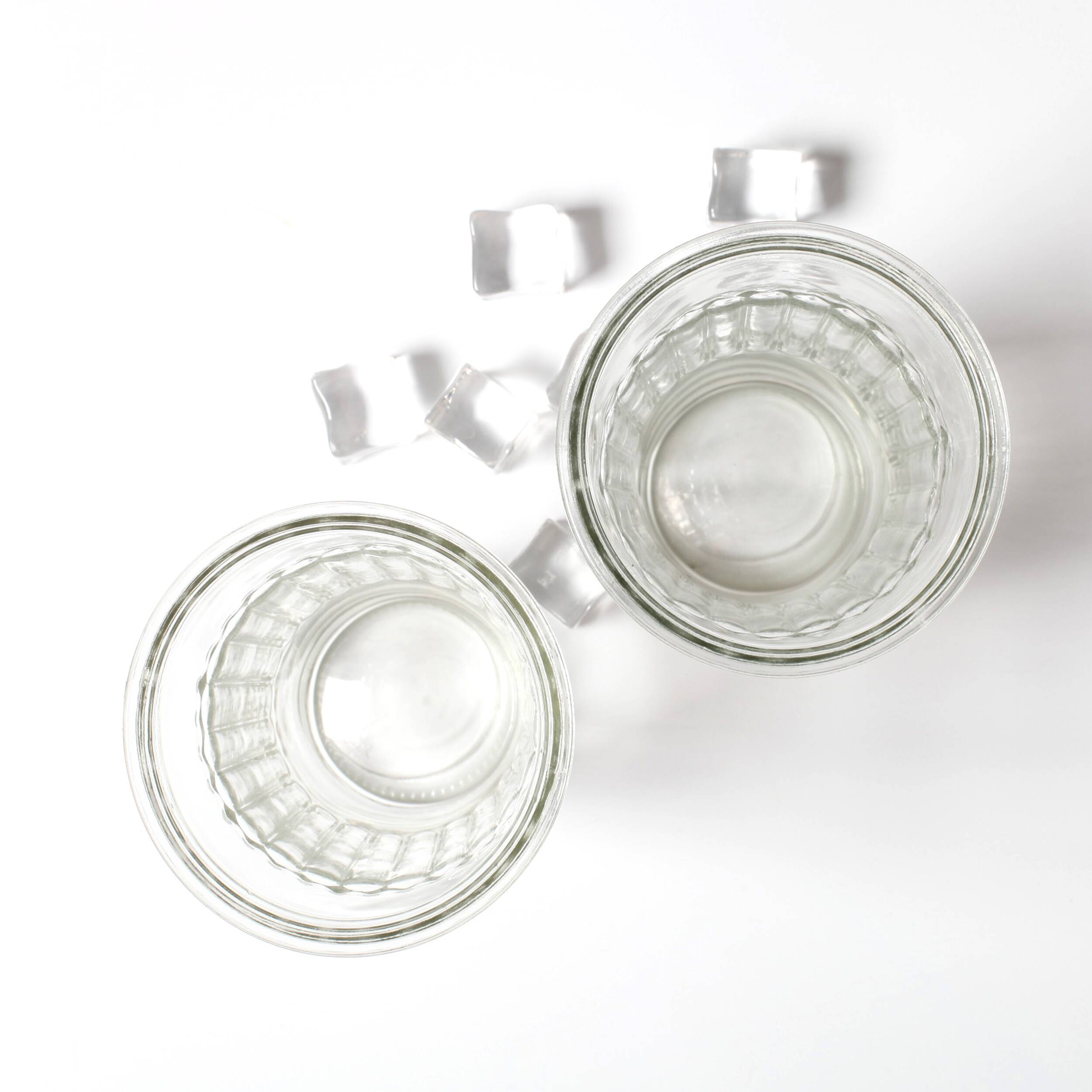 Set of 2 Vintage Large Italian Water Glasses / Italy / 1960s