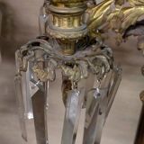 Paire d'Importants Grands Bougeoirs à Six Lumières En Bronze