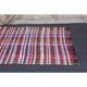 Vintage Turkish Hand-Knotted Wool Cotton Purple Kilim Runner Rug 125x322