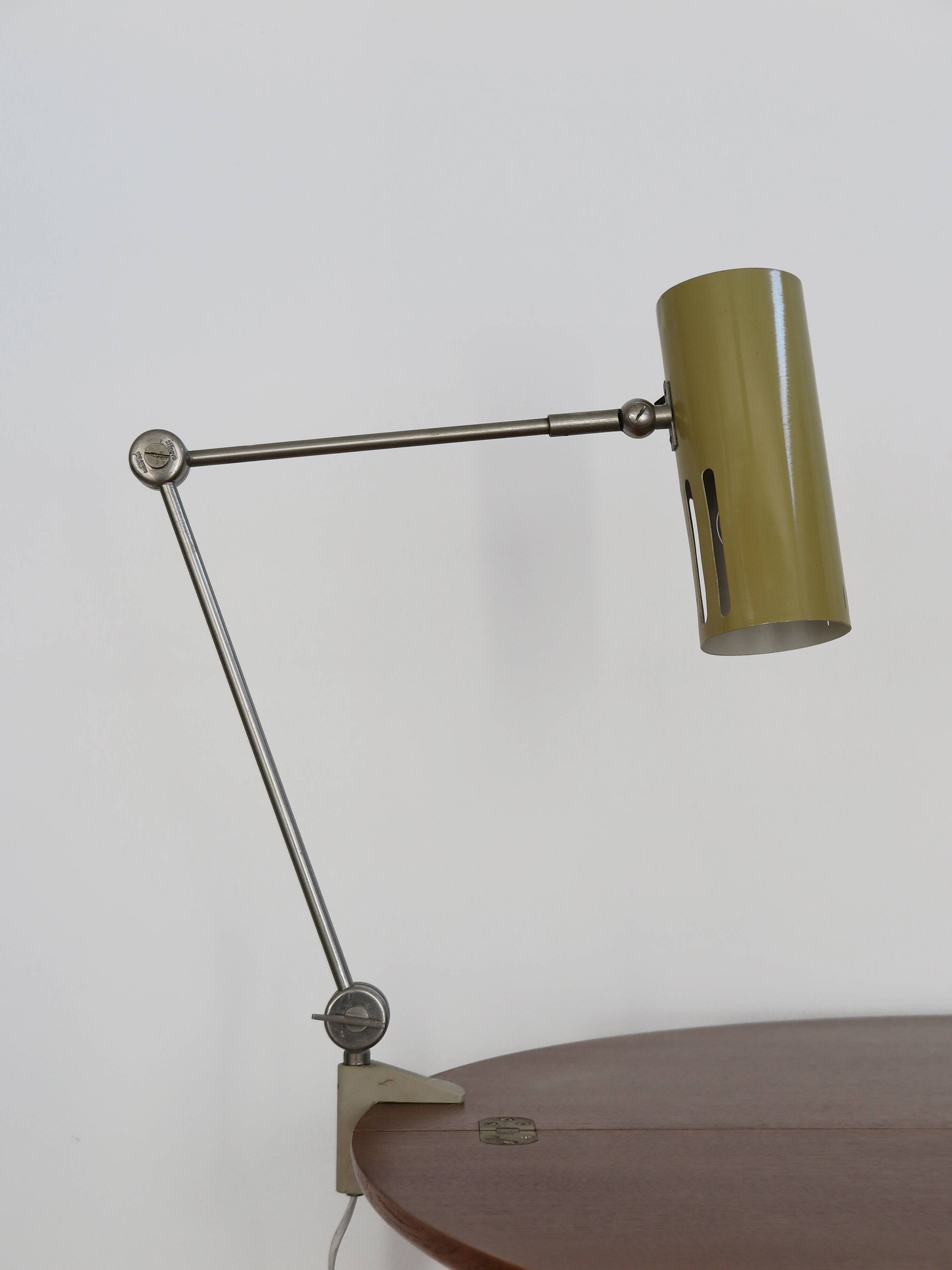 Stilnovo Italian metal clamp lamp 1950s