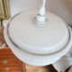 White clichy glass hanging lamp