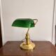 Old Notary Lamp Banker Desk Opaline Green Emeralite