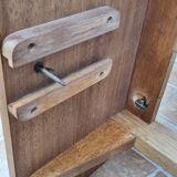 Vintage wooden and veneer drawing table