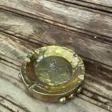 Cendrier en laiton brutaliste italien signe Tonini