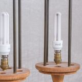 Paire de lampes de table de Guillerme et Chambron