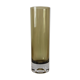 Smoked roll vase Roland Posch for Gral Glas