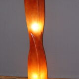 Orange fiberglass floor lamp design