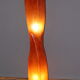 Orange fiberglass floor lamp design