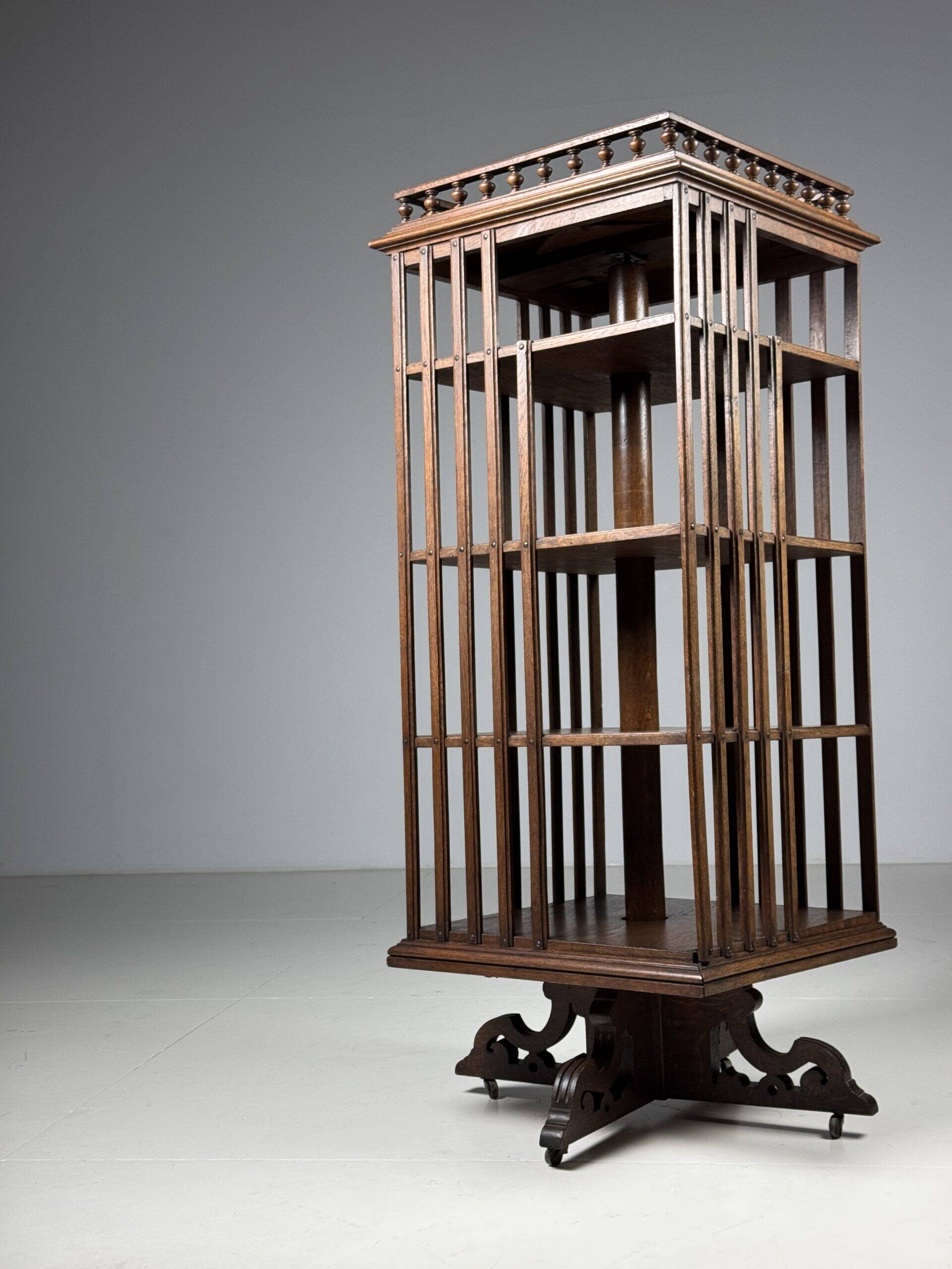 Oak book carousel ca. 1900