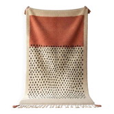 Tapis tissé à la main 250x150 cm, laine, rose, Maroc