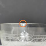 Bohemian crystal stemmed bowl