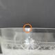 Bohemian crystal stemmed bowl