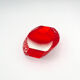 Mandruzzato Murano Vase Sommerso Red Textured Labelled 70s Design