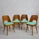Set of 4 TON515 chairs by Oswald Haerdtl, Czech vintage 1960s