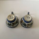Set of Quimper Keraluc cups