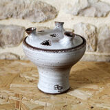 Pique flowers in glazed ceramic Jeanne and Norbert Pierlot