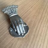 Brass paper press hand shape