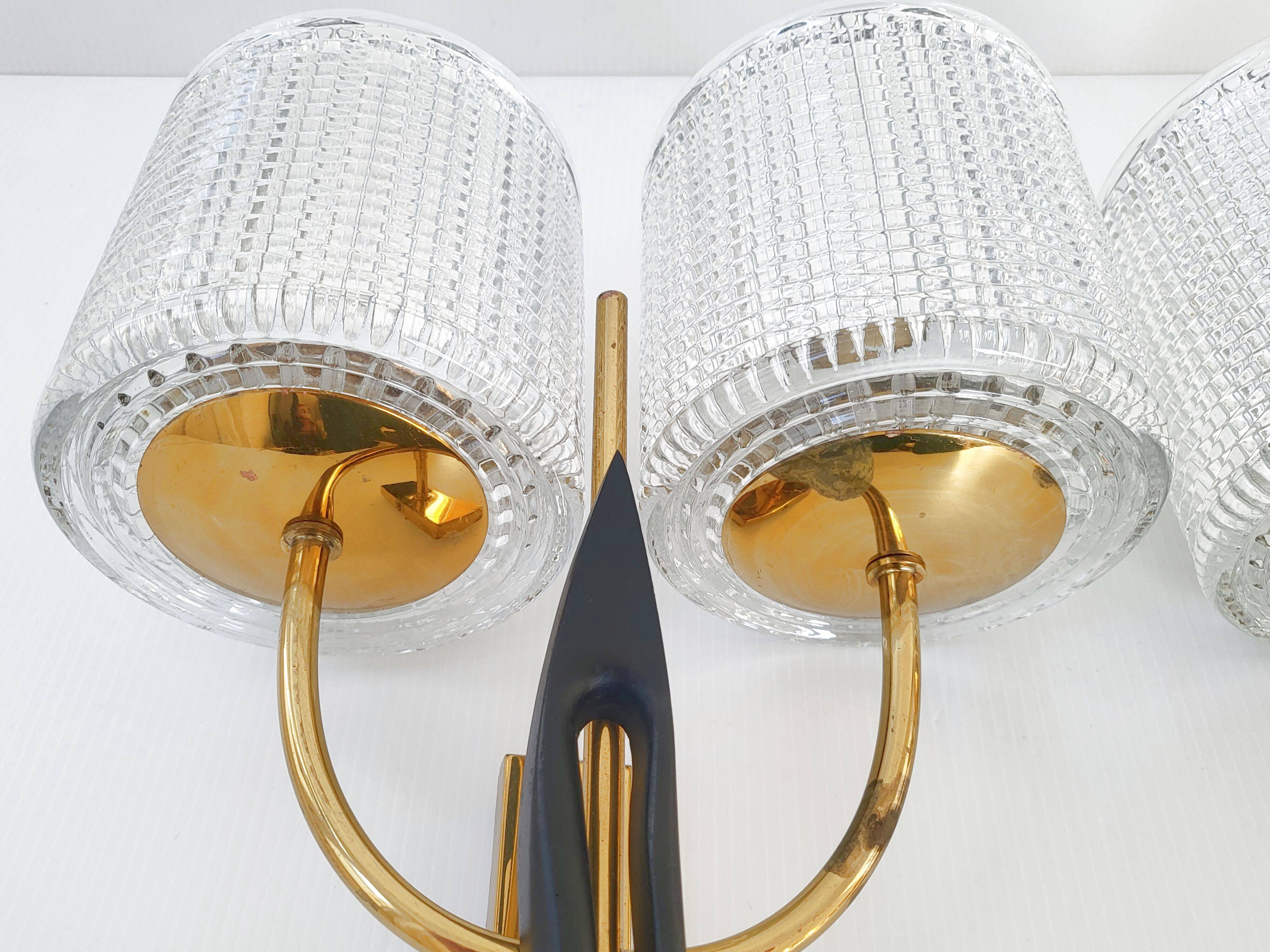Pair of vintage Arlus wall lights 1950