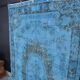 Blue Vintage Anatolian Floral Rug sku 2350