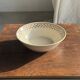 Set of a salad bowl and a vintage brown circular dish D28.