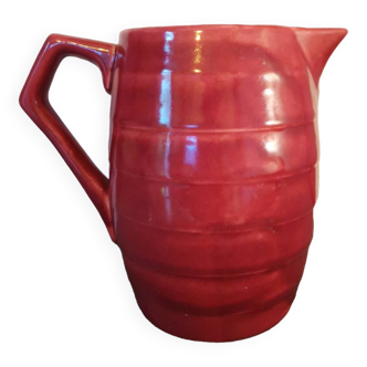 Burgundy pitcher