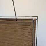 Swedish brass and raffia magazine rack