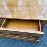 Buffet enfilade Louis Philippe en chêne massif du 20ème 186cm