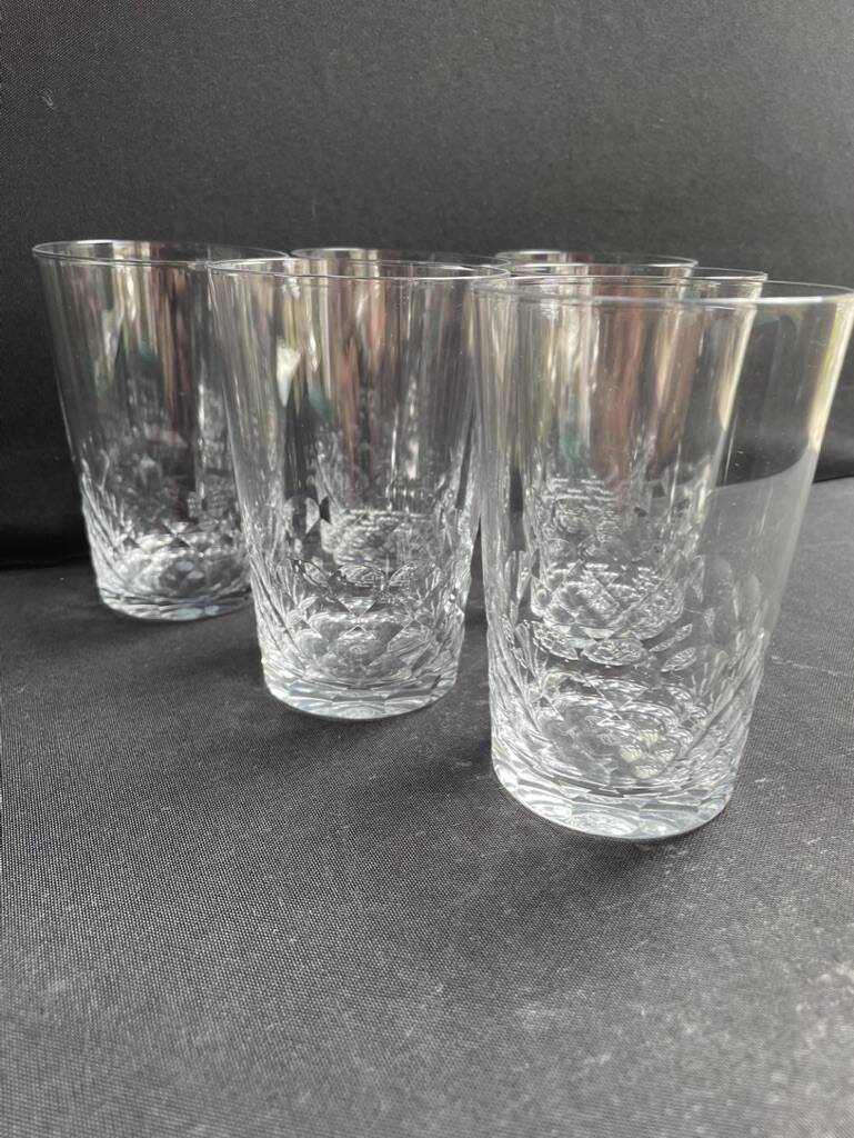 6 Baccarat tortoiseshell mugs