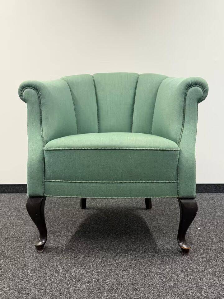 Danish Vintage Armchair (1955-60s) - Original Mint Green Fabric