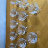 Set of 11 vintage flared champagne glasses