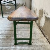 Guinguette table and its 2 benches