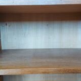 Double frame cabinet with solid oak curtains 50s