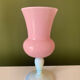 Pink opaline vase