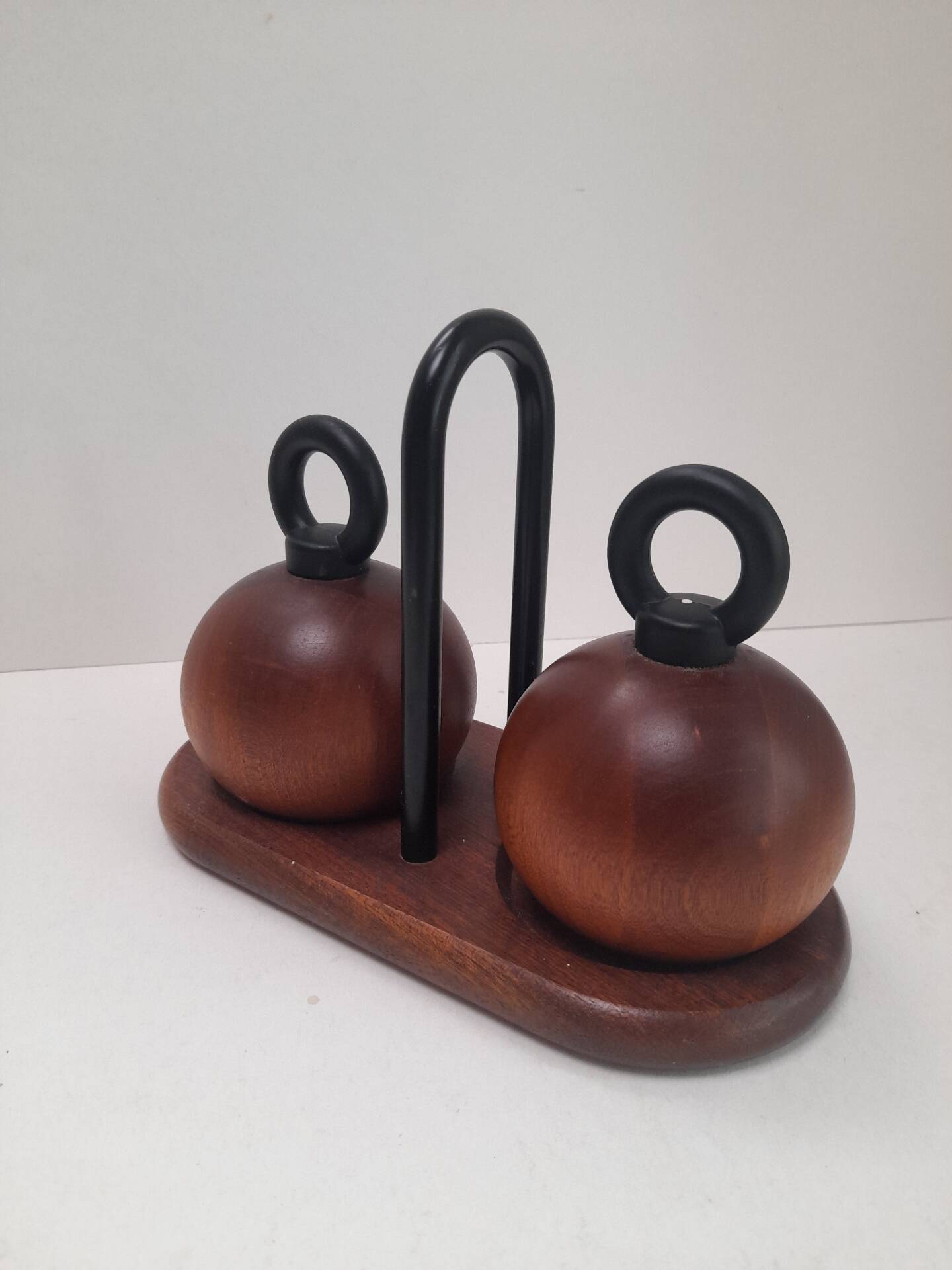 Pair of Richard Nissen Bodum salt and pepper mills.