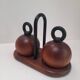 Pair of Richard Nissen Bodum salt and pepper mills.