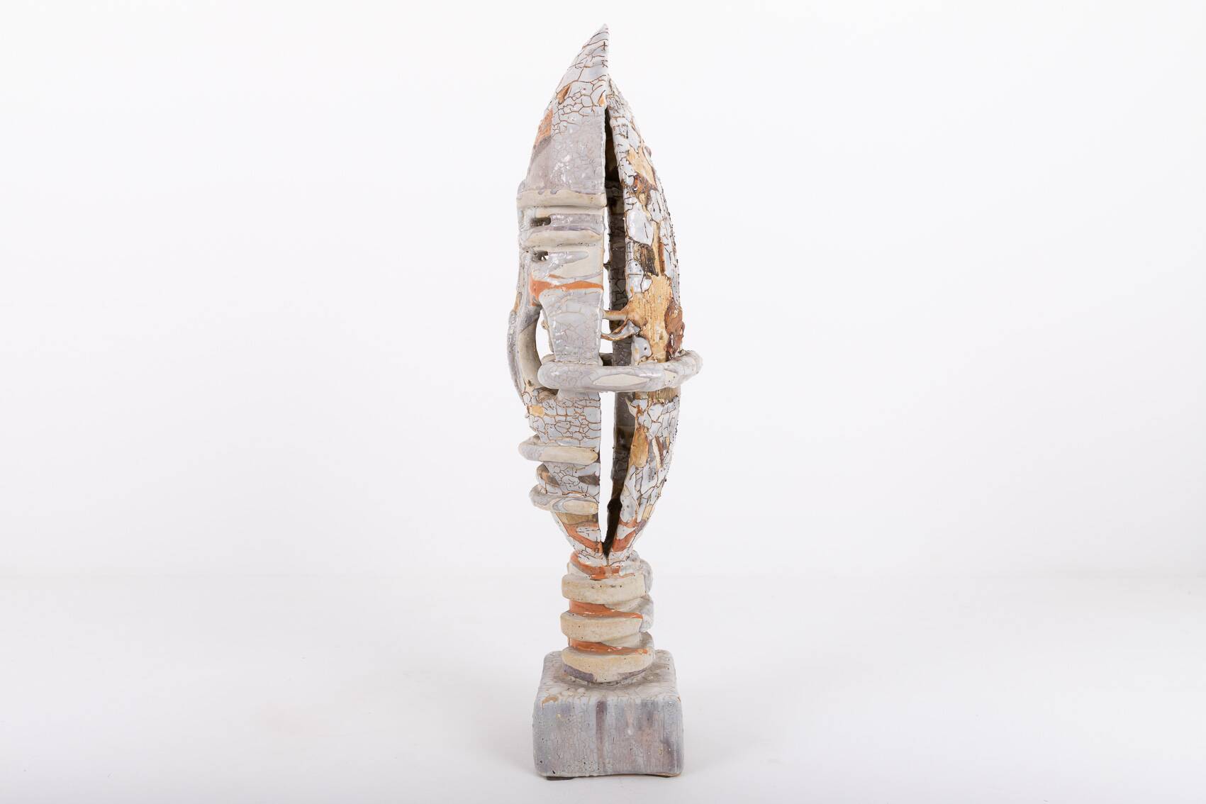 Unique Sicilian glazed ceramic sculpture