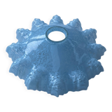 Corolla lampshade in Clichy blue glass
