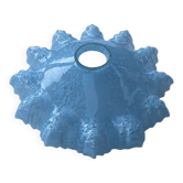 Corolla lampshade in Clichy blue glass