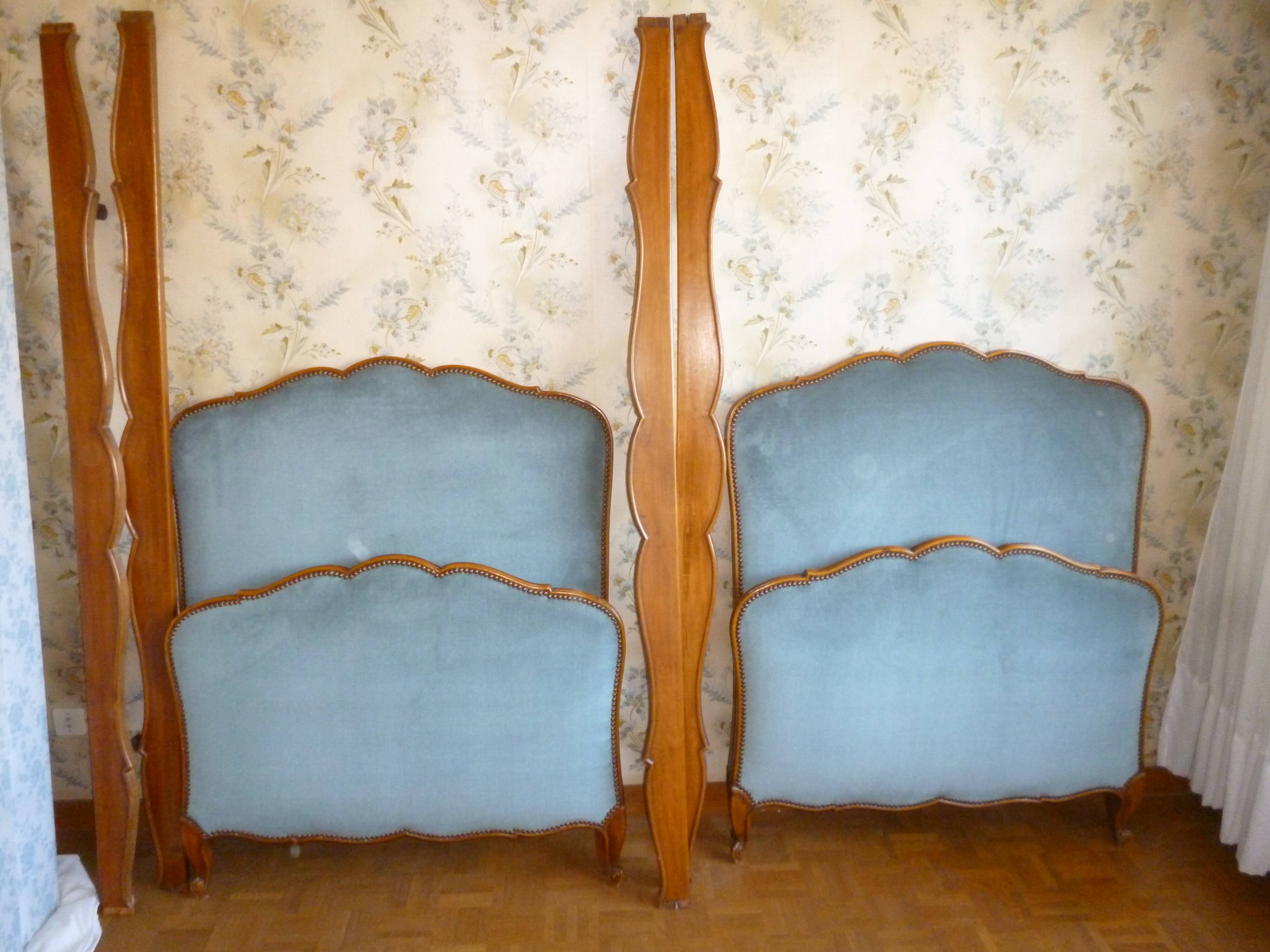 Paire de lits en 90 de style Louis XV