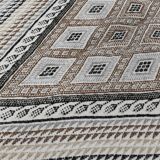 Hand-woven margoum rug in natural wool
