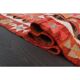 1970s Turkish Oushak Handmade Wool Cotton Orange Runner Rug 79x254