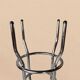 Vintage bar stool in black skai and chrome metal