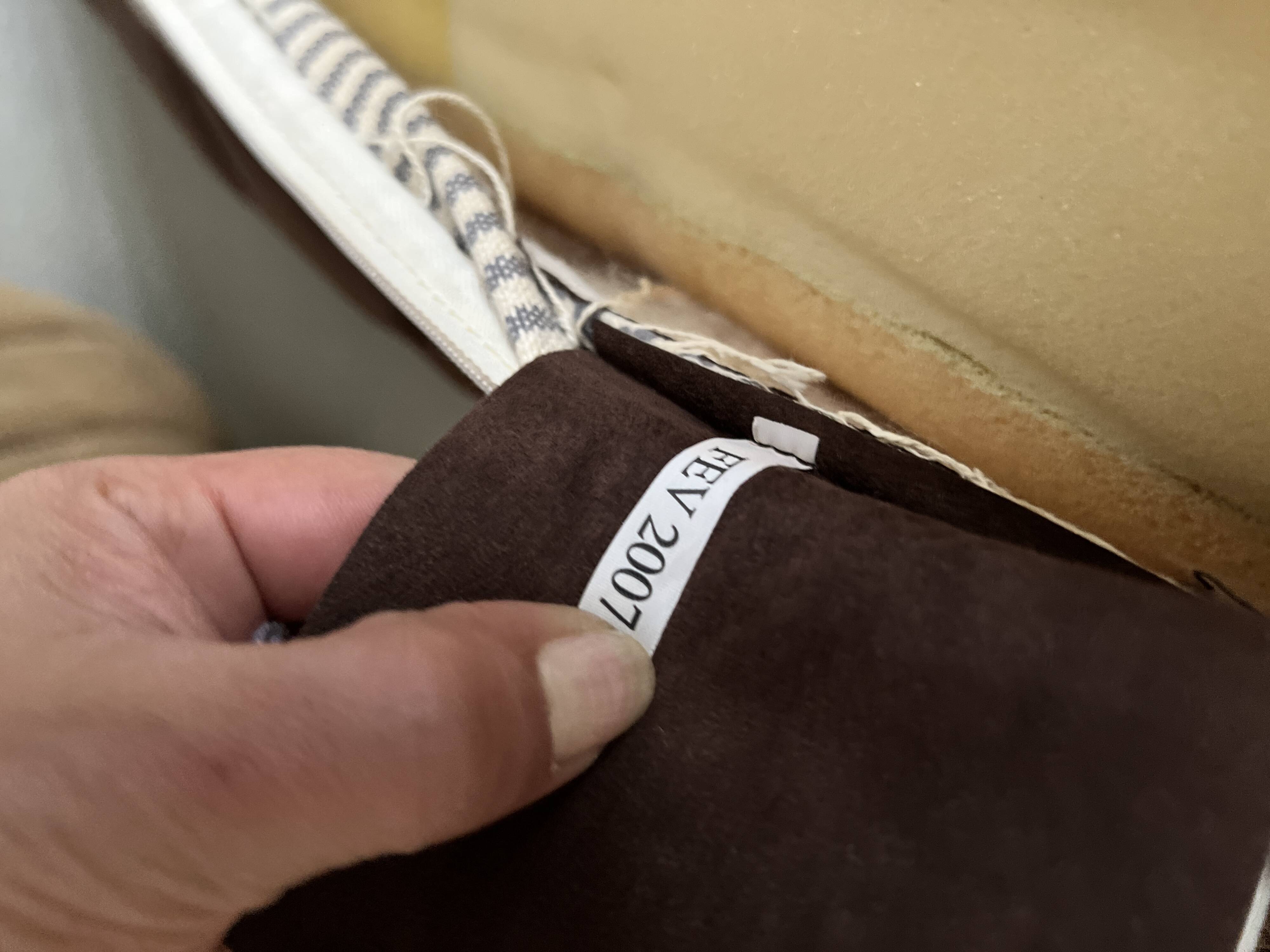 Togo 3-seater sofa in brown alcantara suede, Ligne Roset