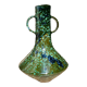 Green and marine terracotta vase