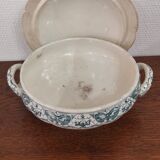 White Iron Earth tureen with green patterns
