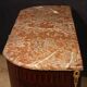 Petite commode française Napoléon III du XIXe siècle avec dessus en marbre