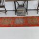 3x9 Pumpink Orange Vintage Turkish Runner Rug, 78x288Cm SK 23570