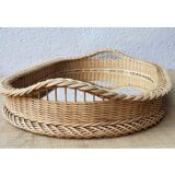 Rattan mirror tray