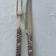 Silea 2-piece grape cutting service in silver-plated metal