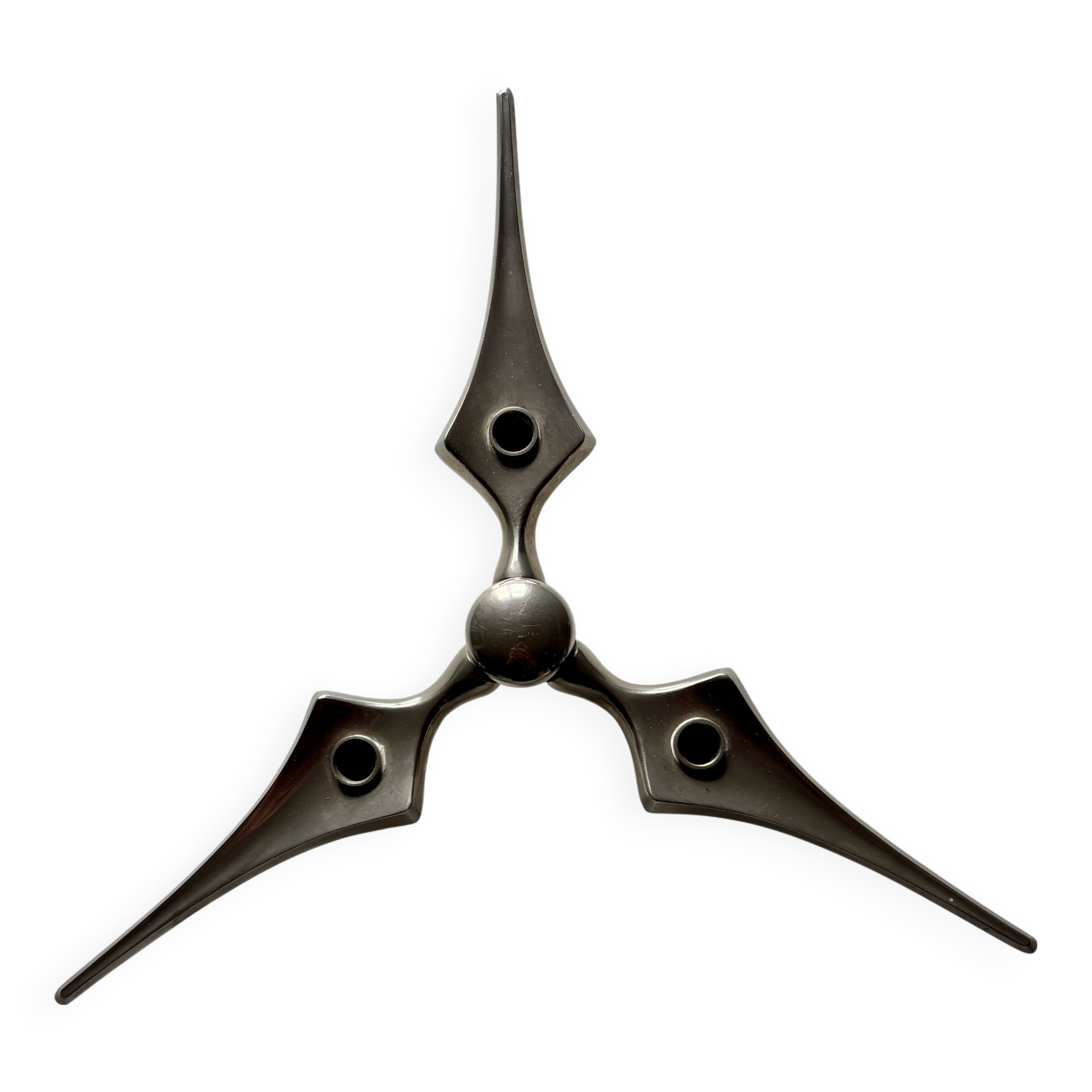 Nagel star candle holder by Fritz Nagel and Caesar Stoffi 1970 vintage